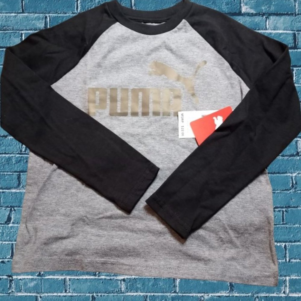 Boys Shirt Puma Logo Reglan T-shirt size 4